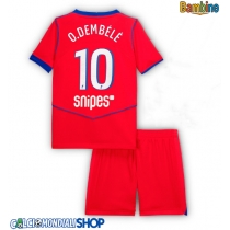 Maglie da calcio Paris Saint-Germain Ousmane Dembele #10 Terza Maglia Bambino 2025-26 Manica Corta + Pantaloni corti)